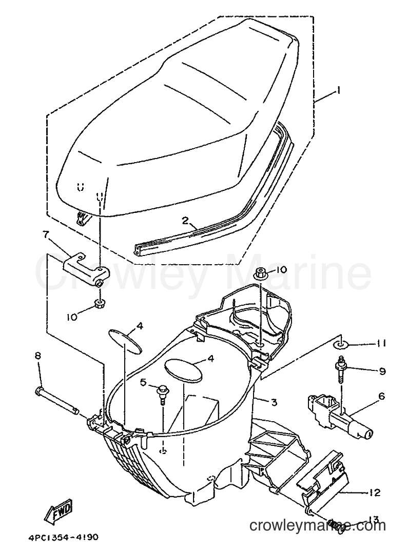 Yamaha Motors YA50R (4PC2) [010] - SEAT
