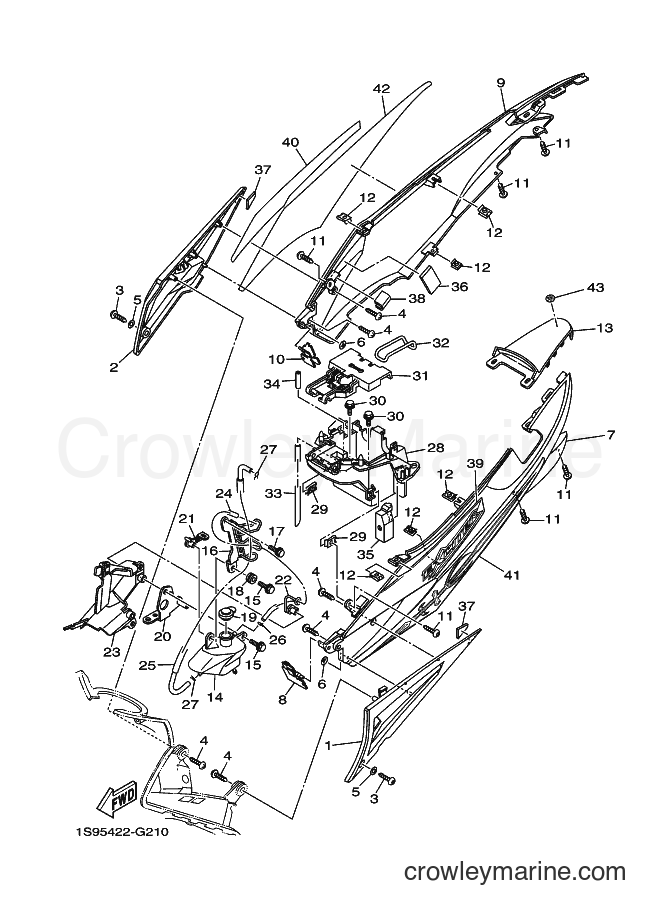 2008 Scooter T135SEC - T135SEC (1S96) [010] - SIDE COVER