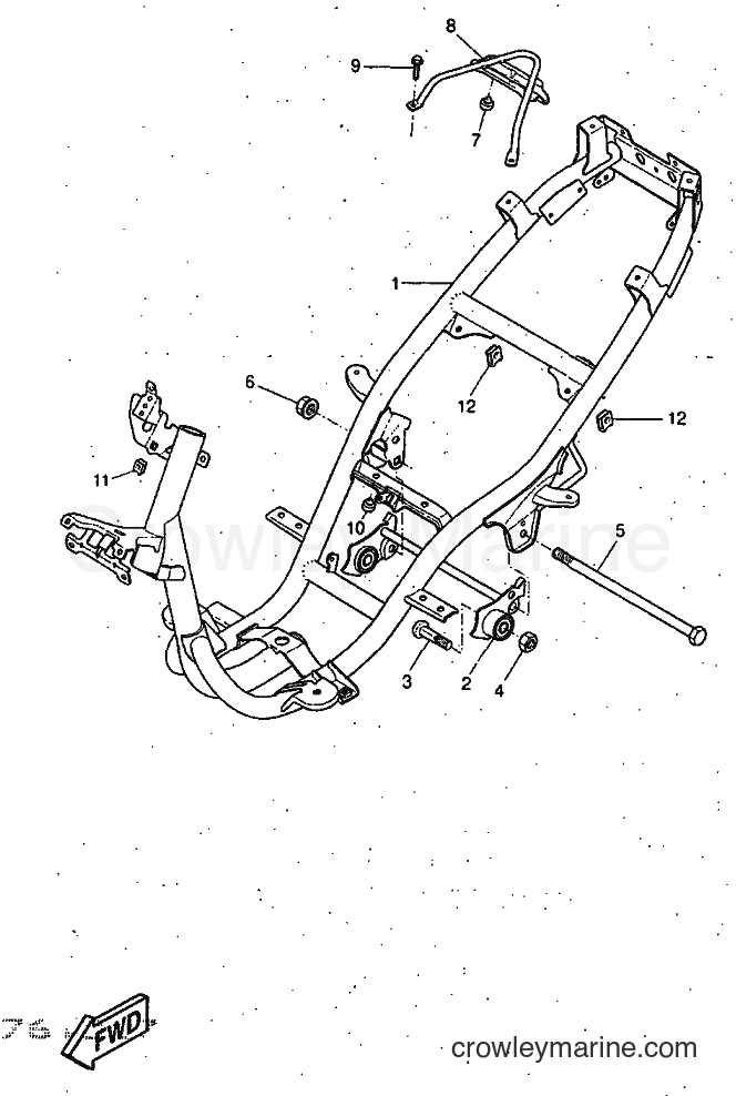 1997 Scooter YQ50 - YQ50 (5CK1) [999] - FRAME