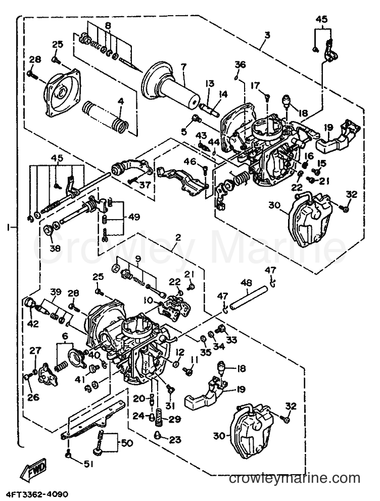 1994 Cruiser XV500 - XV500 (4FT3) [999] - CARBURETOR