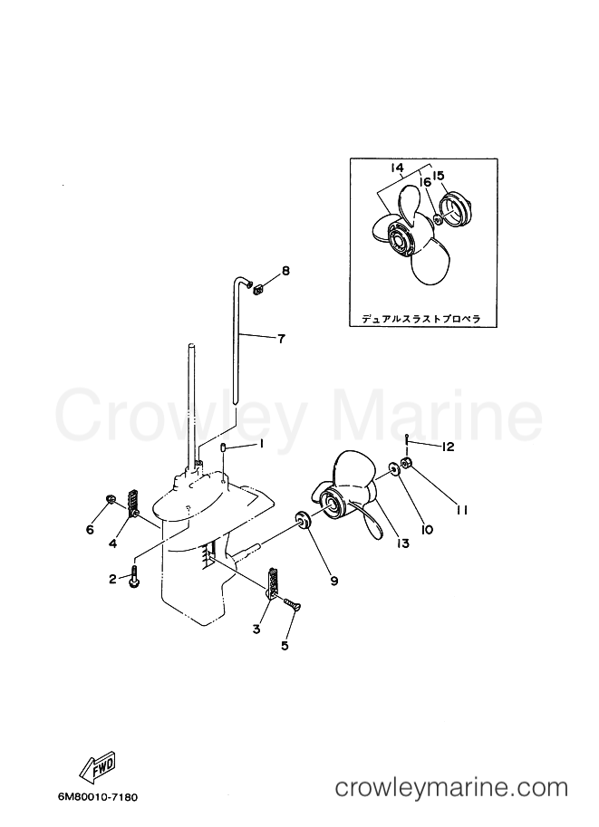 Yamaha Motors 6SMH-2011 (6M8A) [190] - LOWER CASING & DRIVE 2