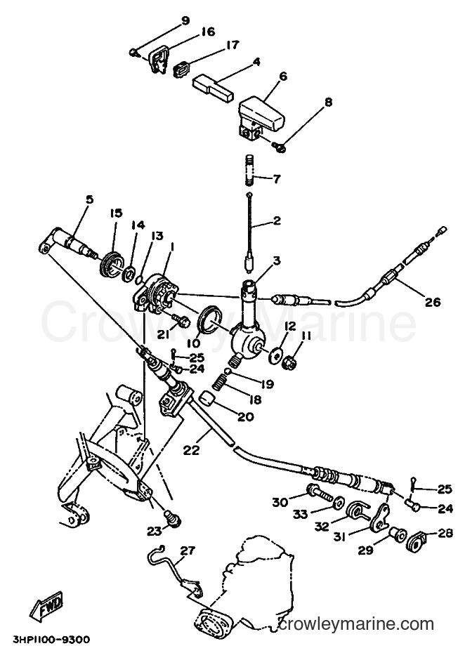 1995 ATV YFM350ER - YFM350ER (3HPD) [010] - REVERSE LEVER