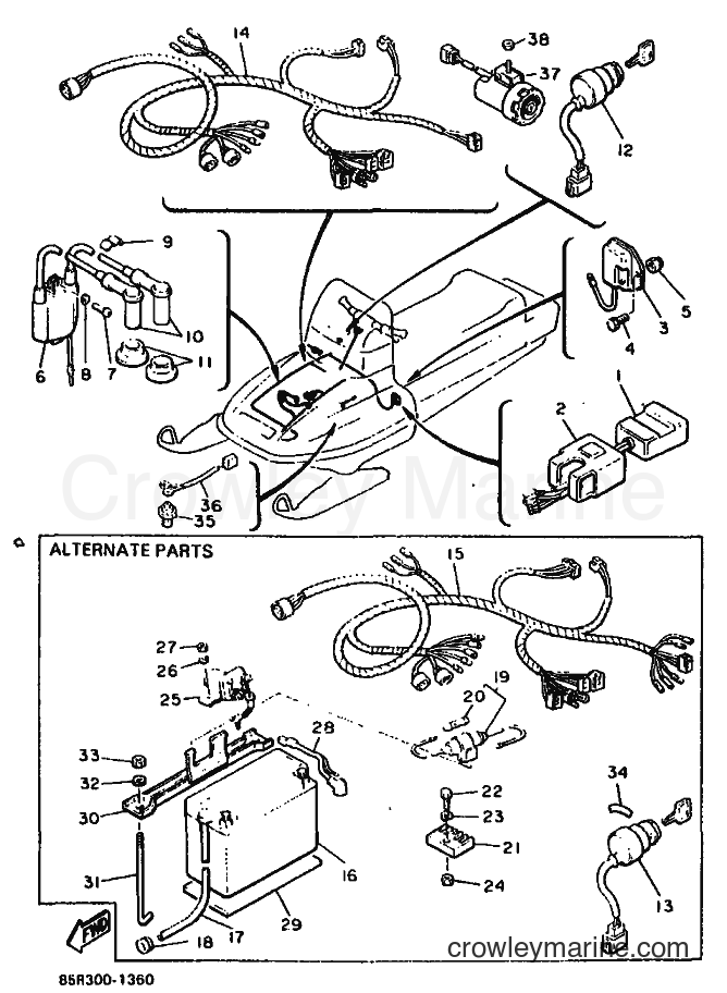 1991 Snowmobile VK540 - VK540 (85R3) [010] - ELECTRICAL 1