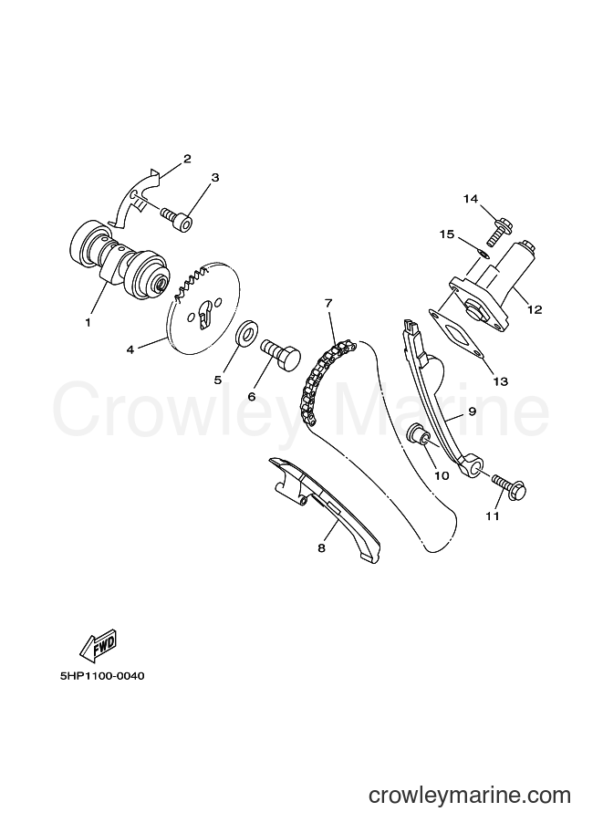 2004 Dirt Bike TT-R125 - TT-R125 (5HPP) [030] - CAMSHAFT & CHAIN