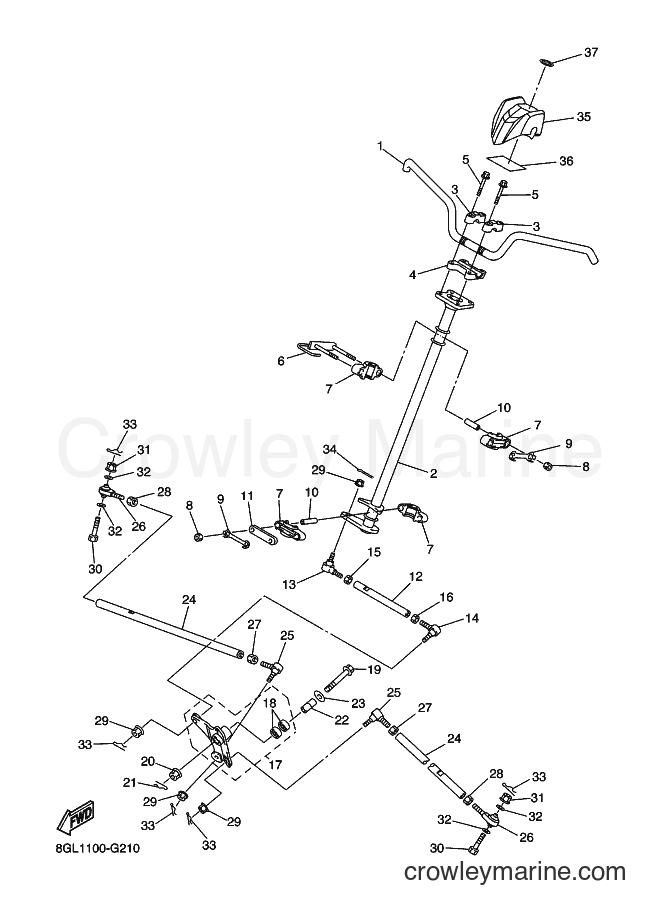 Yamaha Motors RFX10R (8GL7) [020] - STEERING