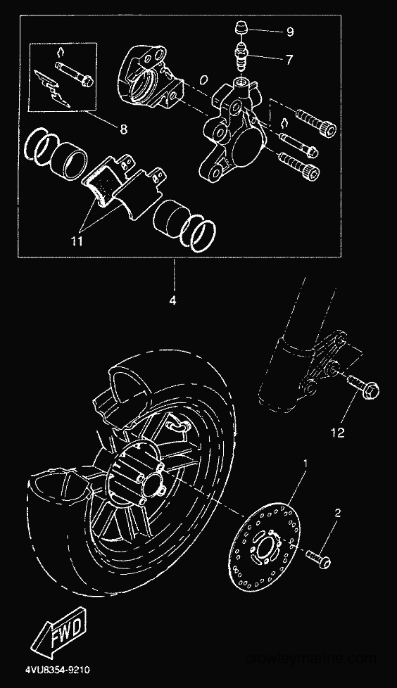 2000 Scooter CW50 - CW50 (5HG8) [010] - FRONT BRAKE