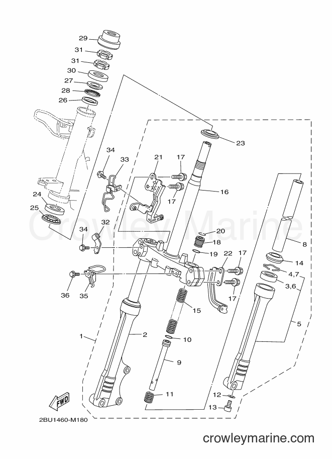 Yamaha Motors AF115FX (2BU5) [010] - STEERING