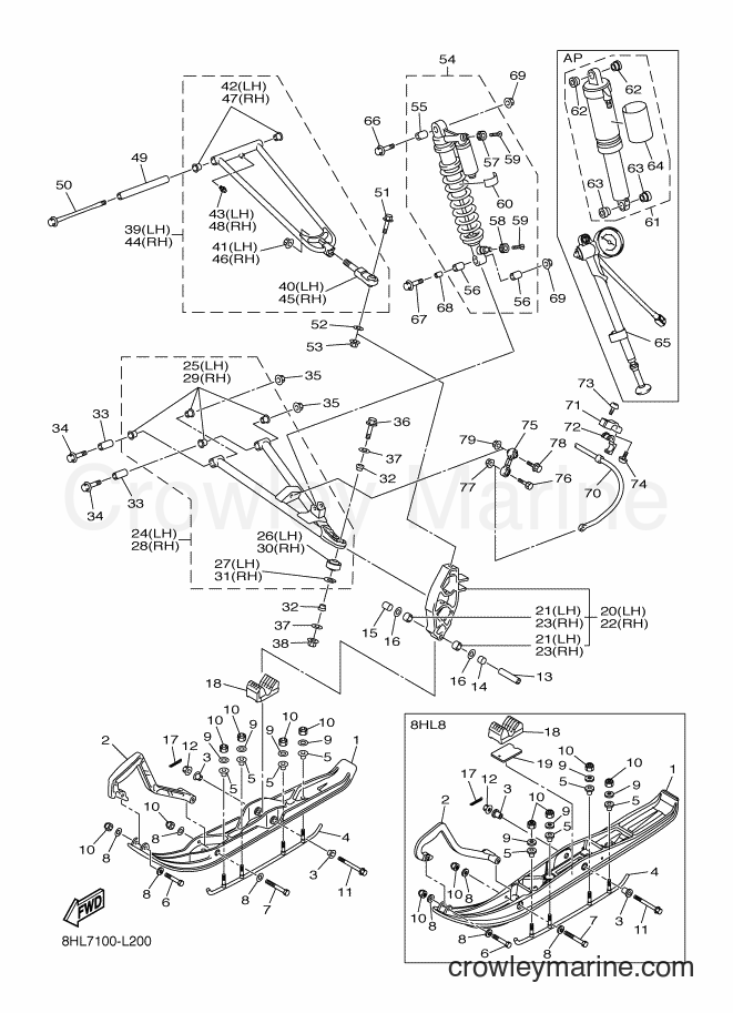 Yamaha Motors RFX10ST2 (8HL7) [020] - SKI