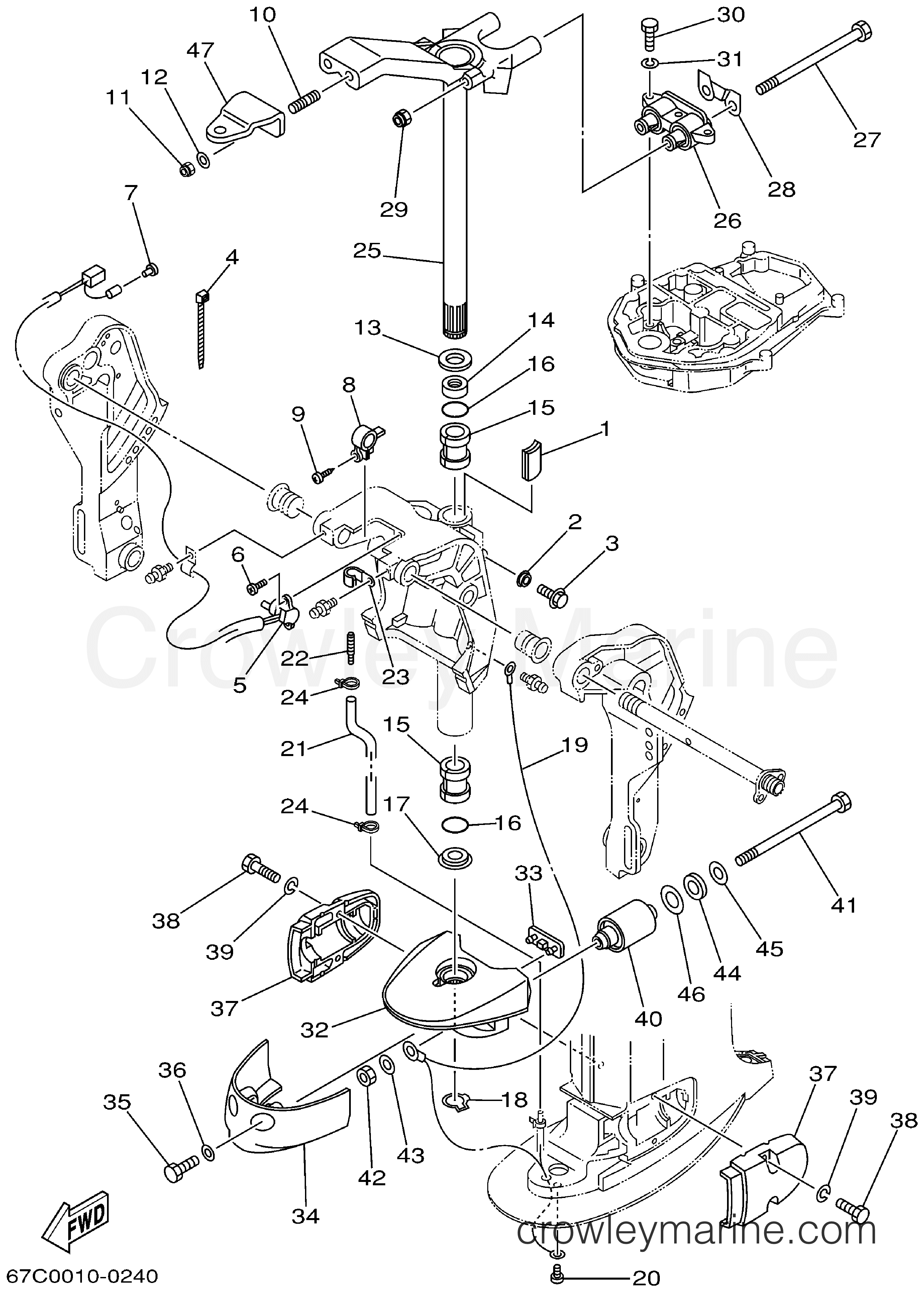 Yamaha Motors F30TLRA - BRACKET 3