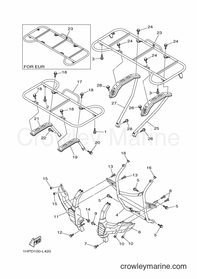 Yamaha Motors YFM700FWAD (1HPE) [010] - GUARD