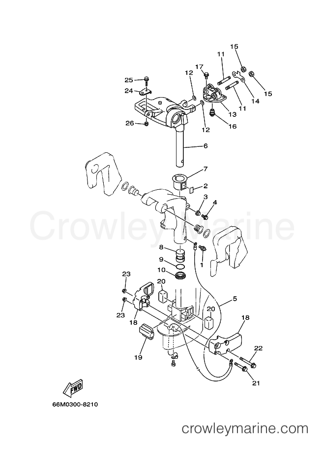 Yamaha Motors F15A (66M) [130] - BRACKET 2