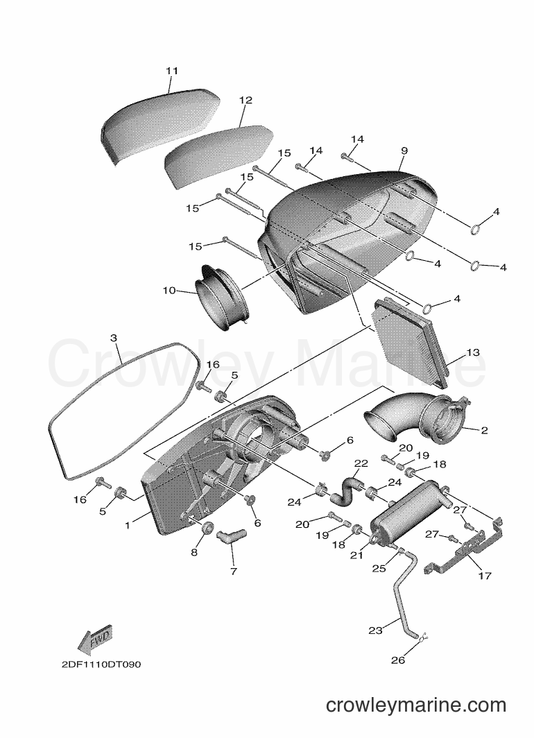 Yamaha Motors XV1900FDD (2DF4) [010] - INTAKE 2