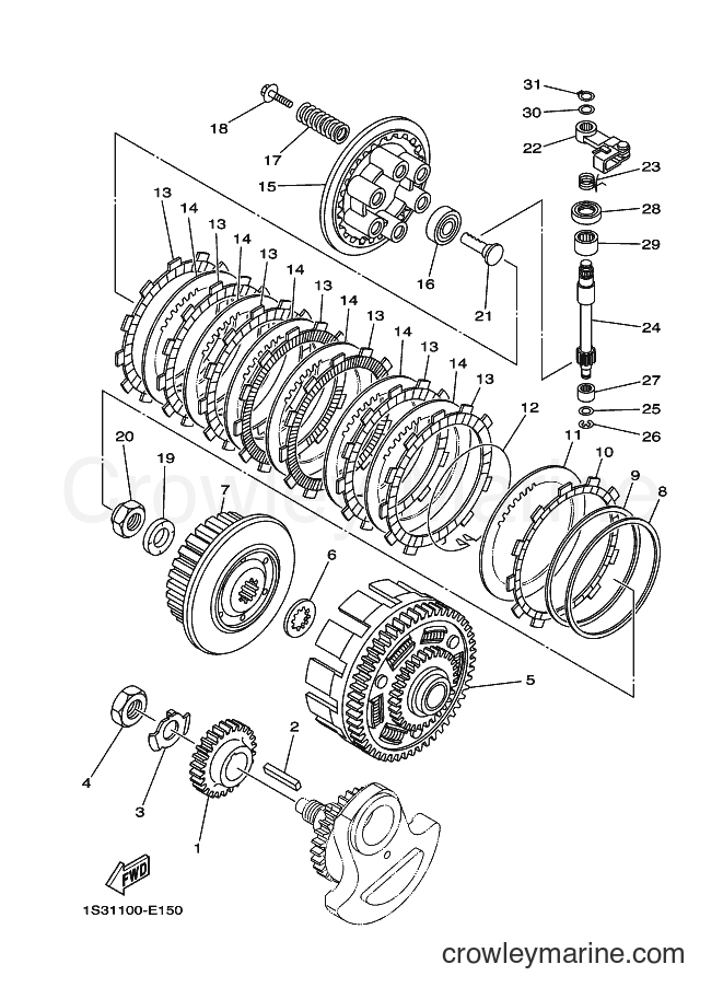 2008 ATV YFM700R - YFM700R (1S3K) [010] - CLUTCH