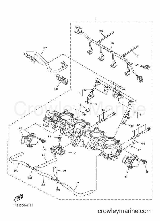 2009 Sport Bike YZF-R1 - YZF-R1 (14B2) [010] - INTAKE 2