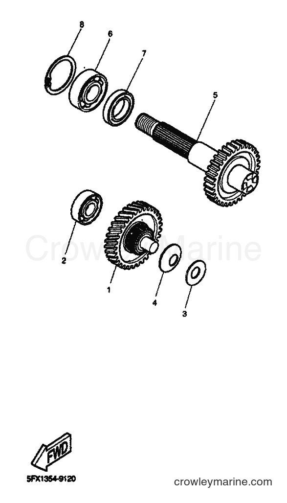 2000 Scooter EW50 - EW50 (5LH1) [020] - TRANSMISSION
