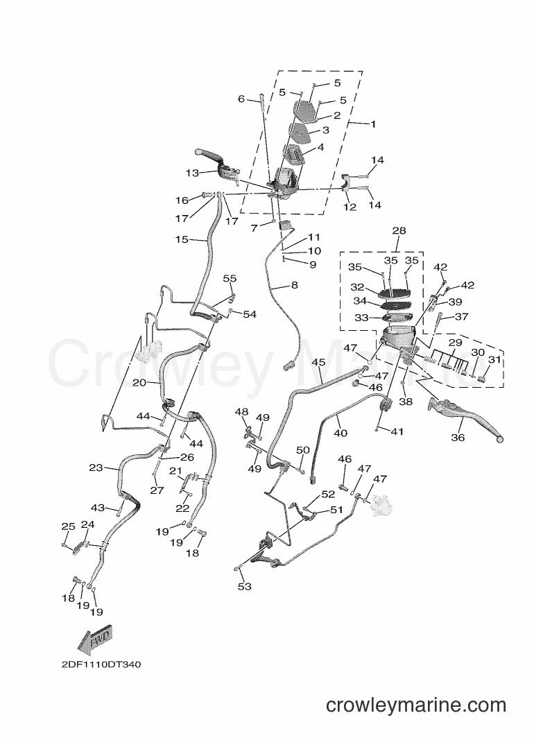 Yamaha Motors XV1900FDD (2DF4) [010] - FRONT MASTER CYLINDER