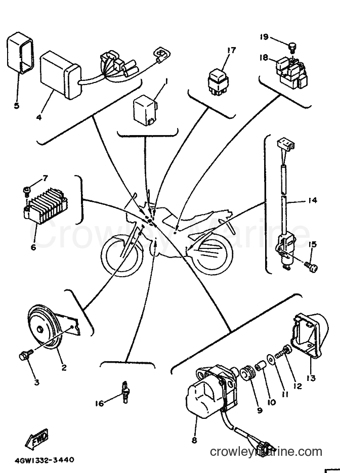 1996 Dirt Bike TDR125 - TDR125 (4GW4) [030] - ELECTRICAL 2