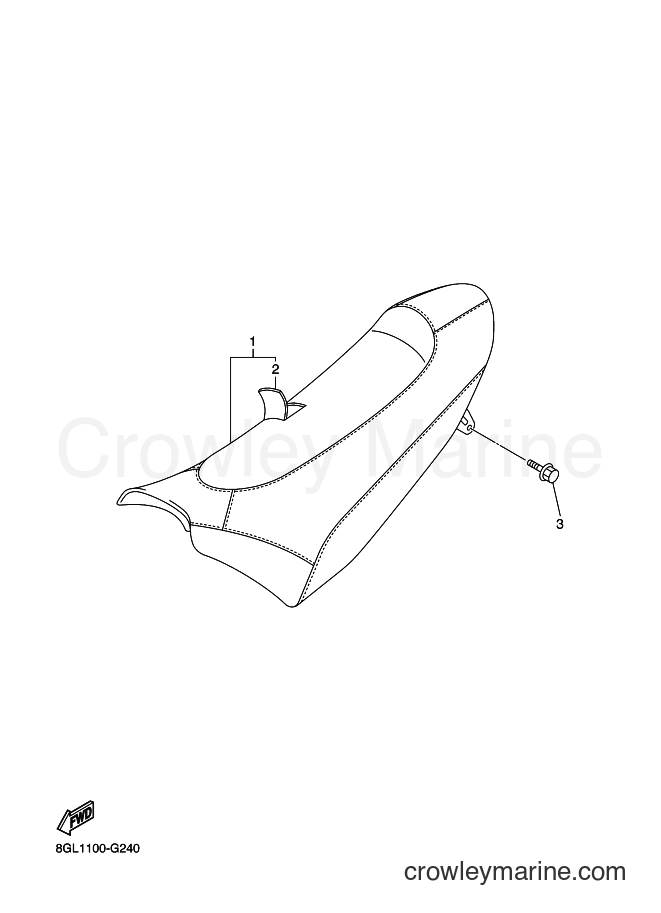 Yamaha Motors RFX10RSS (8HK6) [030] - SEAT