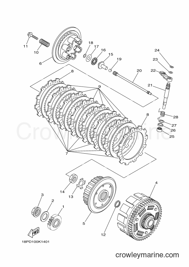Yamaha Motors YFZ450R (18PL) [010] - CLUTCH