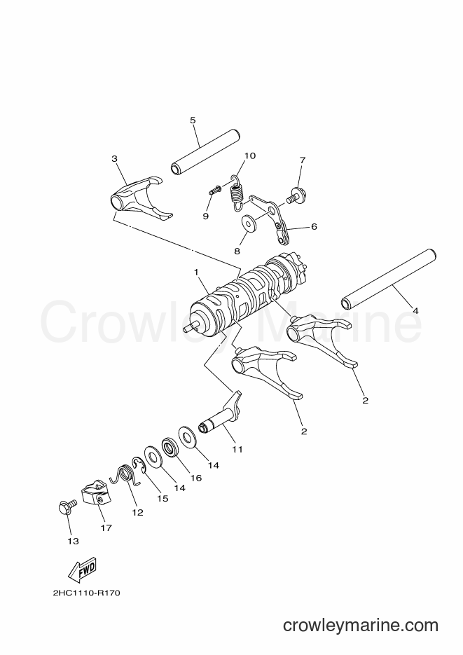 Yamaha Motors YXZ1000ES (2HC2) [010] - SHIFT CAM & FORK