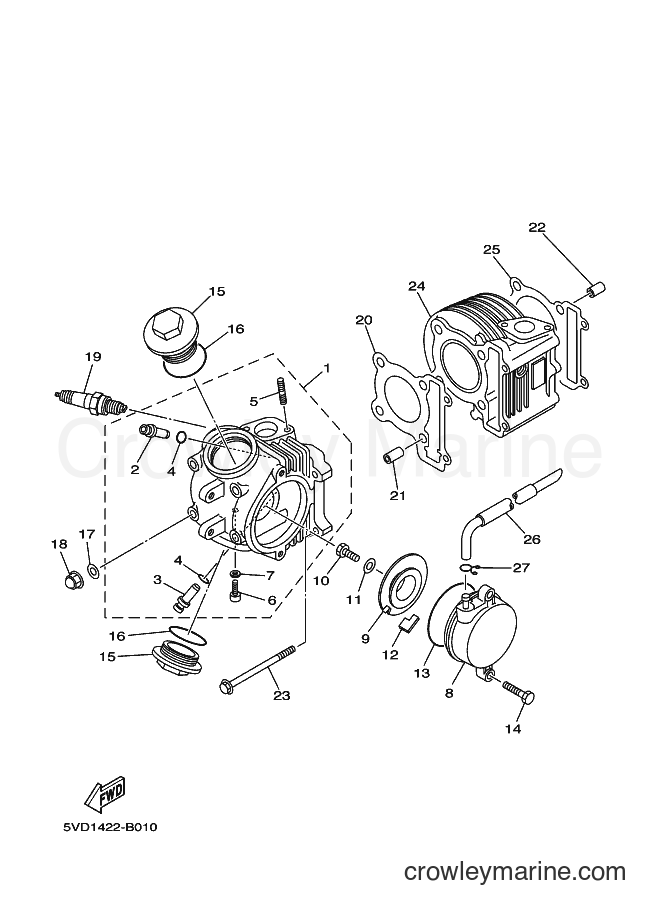 2003 Scooter AT115 - AT115 (5VD1) [010] - CYLINDER
