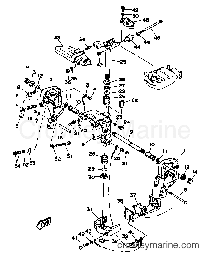 Yamaha Motors 30ESRQ - BRACKET 1