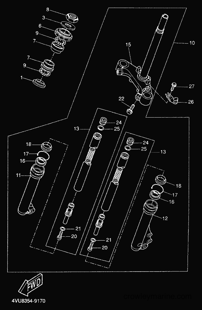 Yamaha Motors CW50 (5HG8) [010] - FRONT FORK