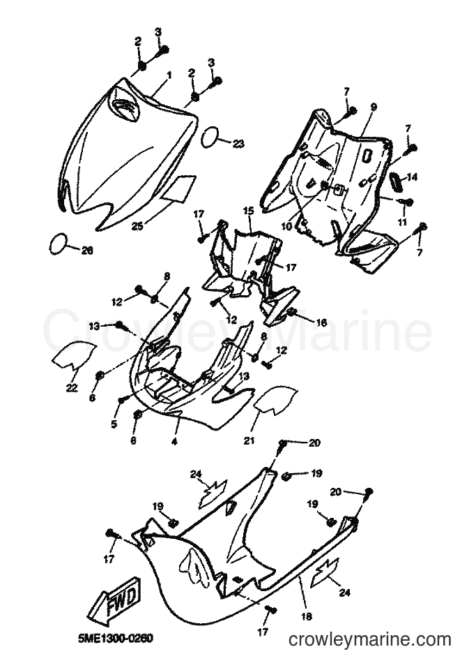 2001 Scooter YQ100 - YQ100 (5ME4) [060] - LEG SHIELD