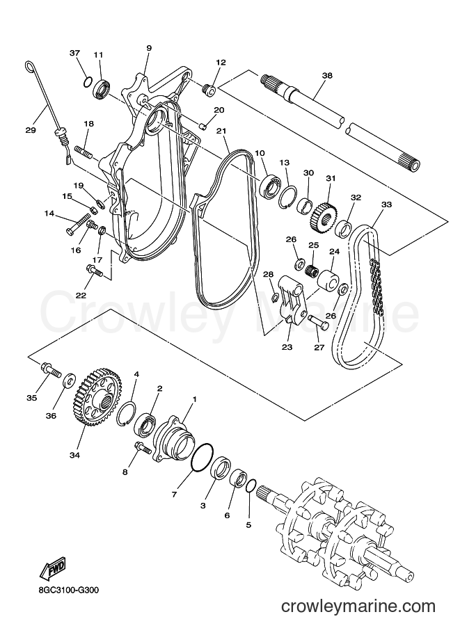 2008 Snowmobile RPZ50GT - RPZ50GT (8GK4) [010] - TRACK DRIVE 2