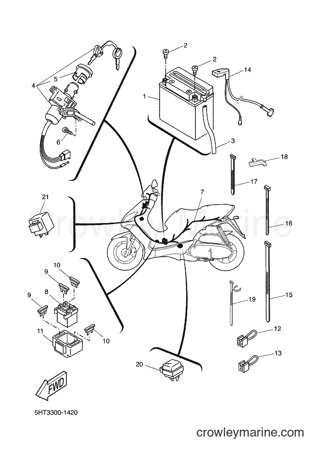 Yamaha Motors XQ125 (5HT3) [030] - ELECTRICAL 2