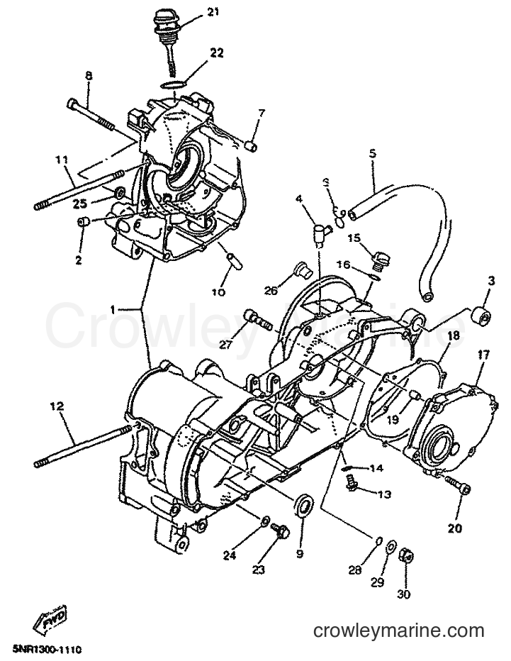 Yamaha Motors YP150D (5NS1) [010] - CRANKCASE
