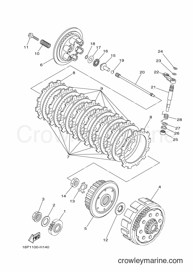 2010 ATV YFZ450X - YFZ450X (46D2) [010] - CLUTCH