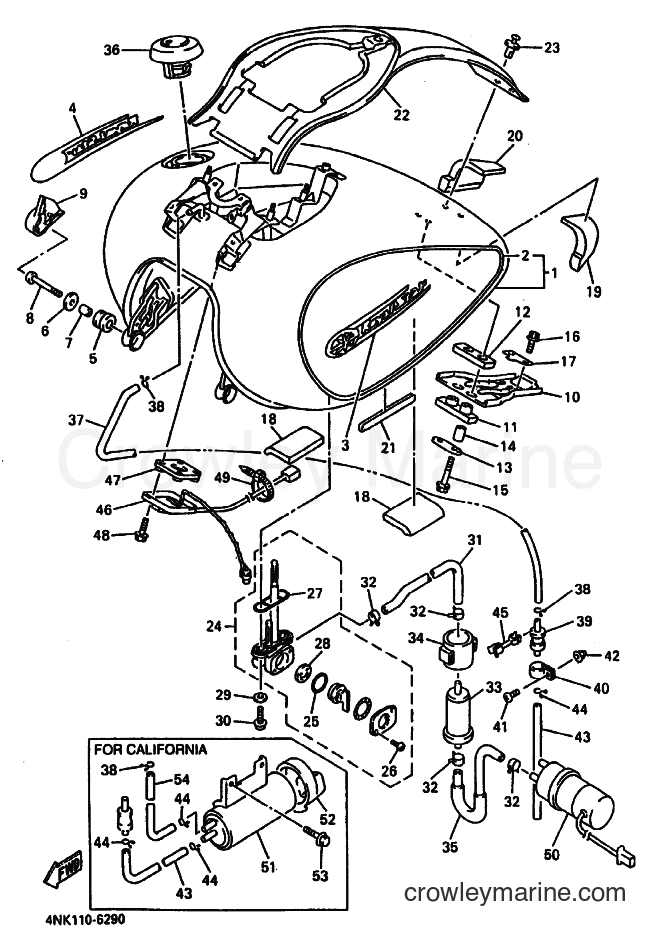 1996 Cruiser XVZ13A - XVZ13A (4NK3) [010] - FUEL TANK