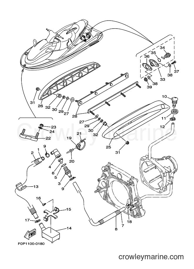 Yamaha Motors JET FOR XA800 (67AC) [030] - HULL & DECK