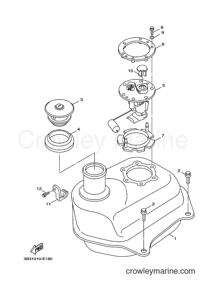 2007 Scooter XF50 - XF50 (3B33) [010] - FUEL TANK