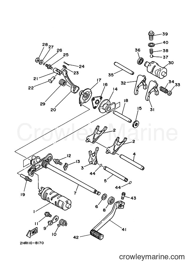 1990 ATV YFM350FW - YFM350FW (3HN4) [010] - SHIFT CAM & FORK