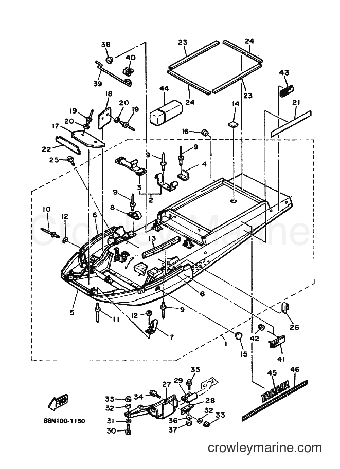 1991 Snowmobile VK540E - VK540E (88N1) [020] - FRAME