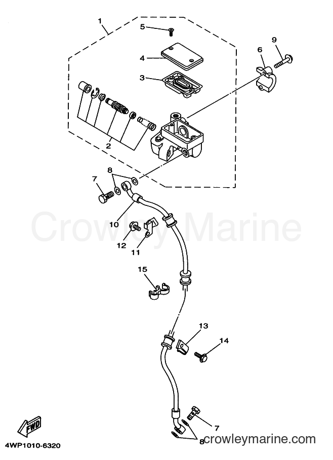 2000 Street Bike SR125 - SR125 (3MW9) [030] - FRONT MASTER CYLINDER