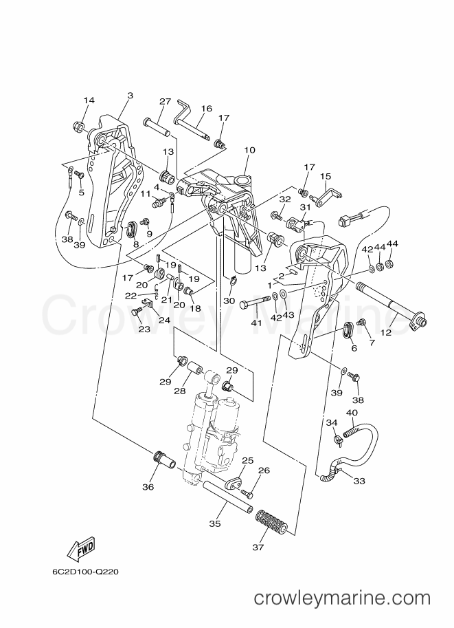 Yamaha Motors F60B (6C5E) [260] - BRACKET 1