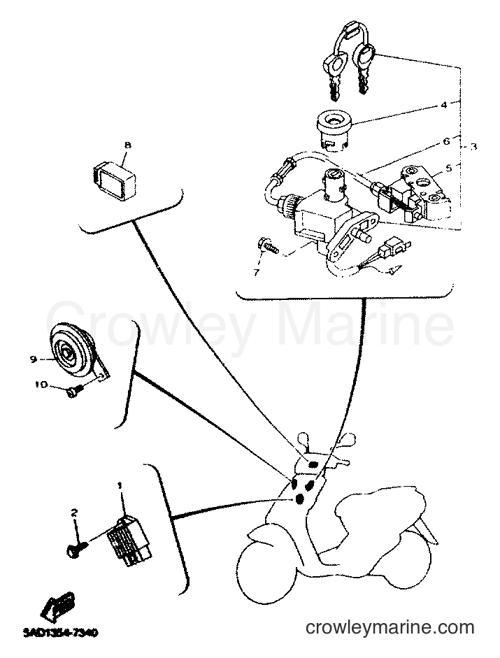 Yamaha Motors YN50 (5MR9) [010] - ELECTRICAL 1