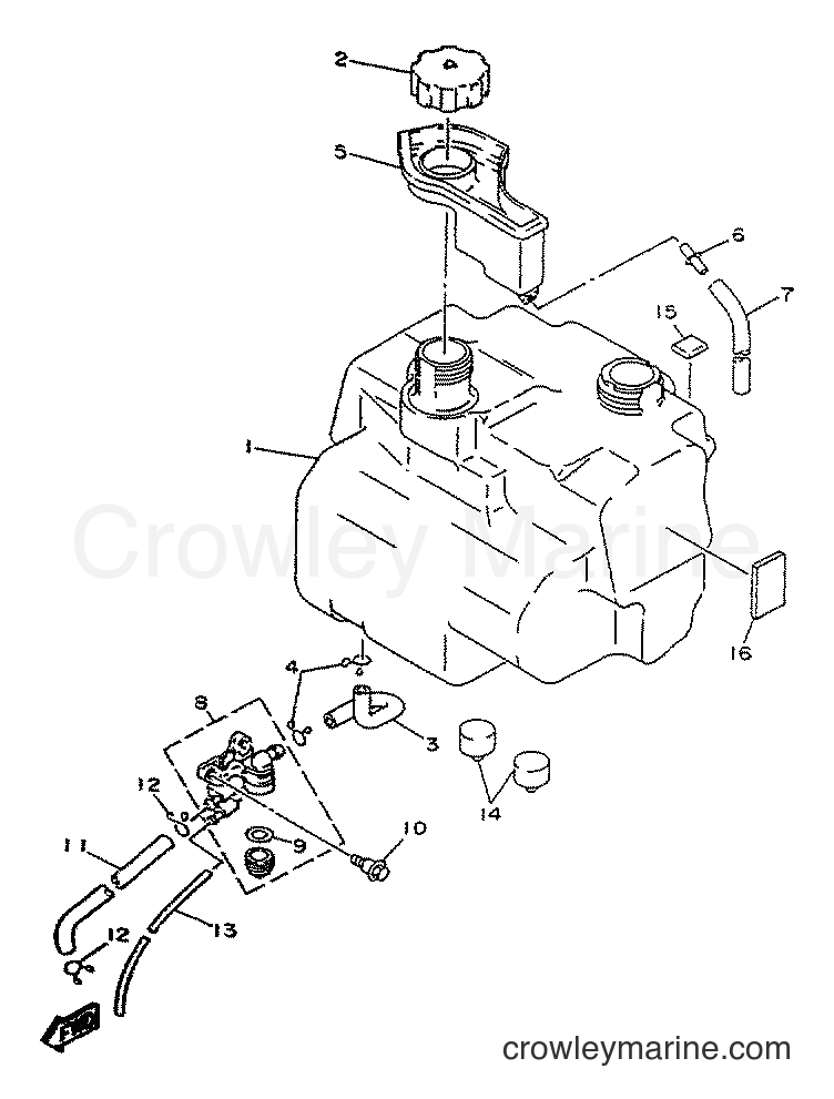 1996 Scooter YA50S - YA50S (4MJ7) [999] - FUEL TANK