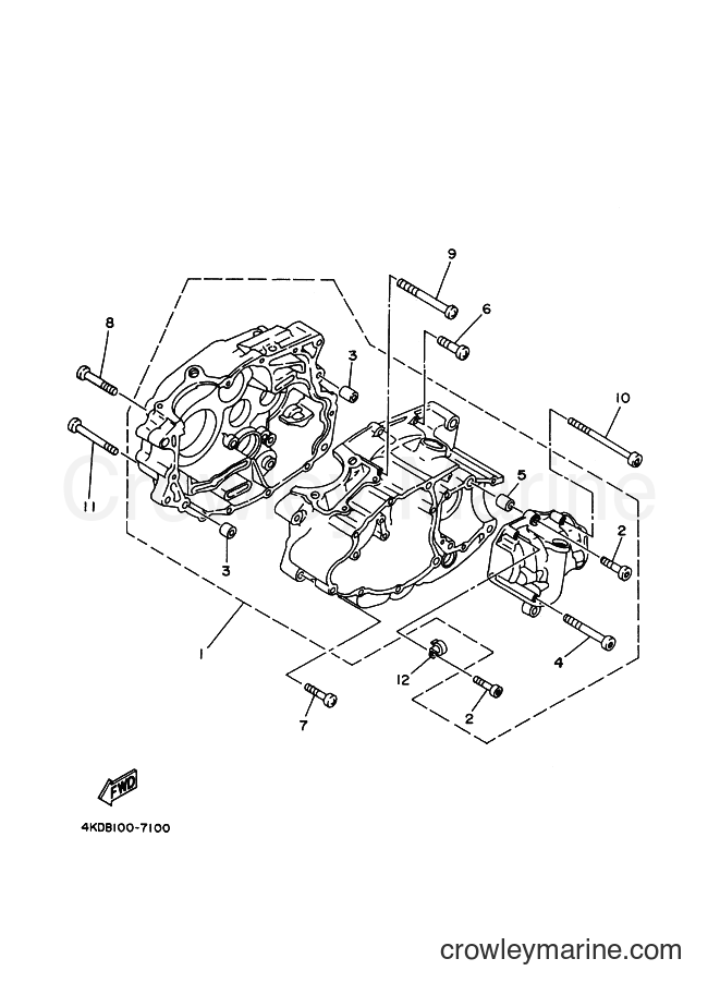 Yamaha Motors YFB250FW (4KDR) [020] - CRANKCASE