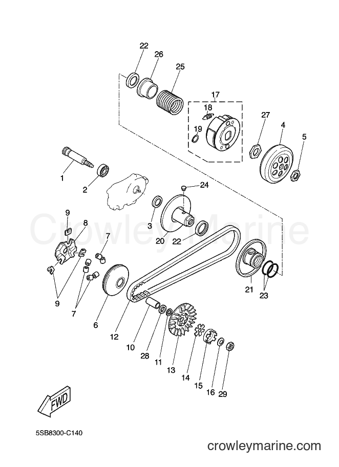 Yamaha Motors CS50Z (49DN) [060] - CLUTCH
