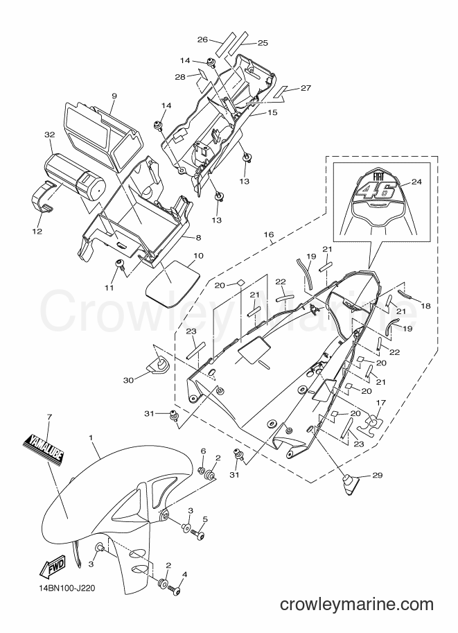 Yamaha Motors YZF-R1 (14BN) [010] - FENDER