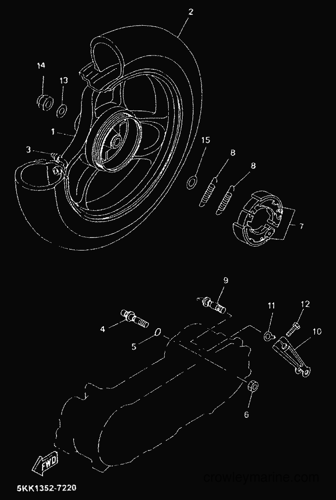 1999 Scooter YN100 - YN100 (5KK1) [99A] - REAR WHEEL