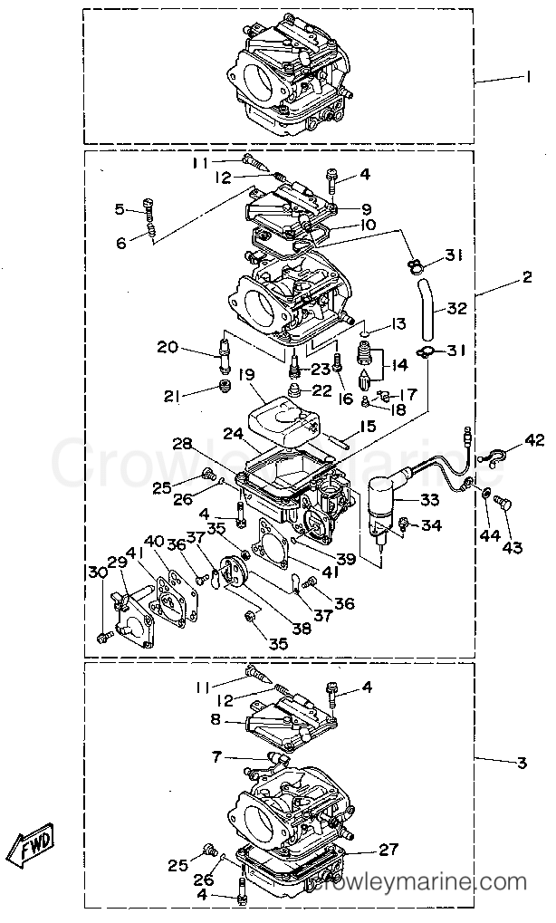 Yamaha Motors 90TLRS - CARBURETOR