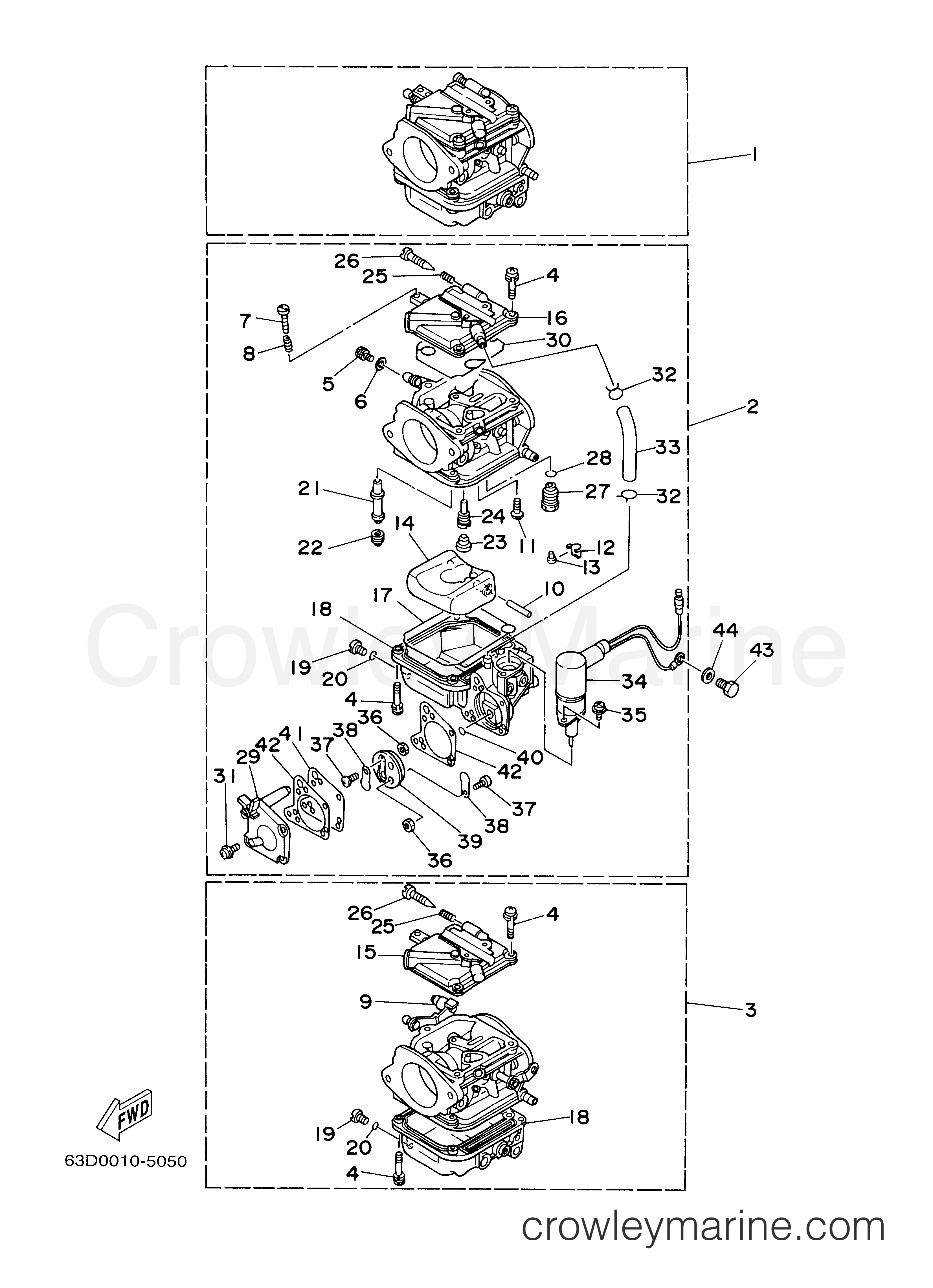 Yamaha Motors 40MLHZ - CARBURETOR