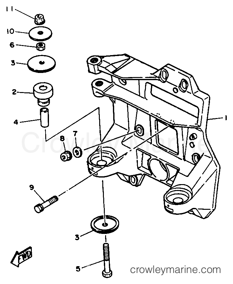 Yamaha Motors INTERMEDIATE - TRANSOM PLATE