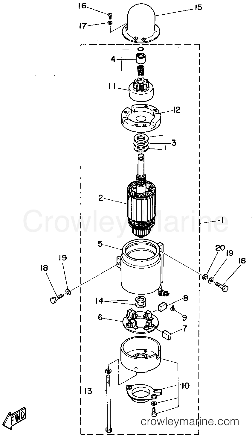 Yamaha Motors C85TLRS - STARTING MOTOR