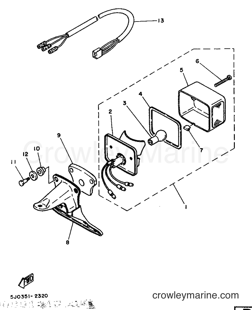1986 Scooter DT50M - DT50M (5M6) [999] - TAILLIGHT